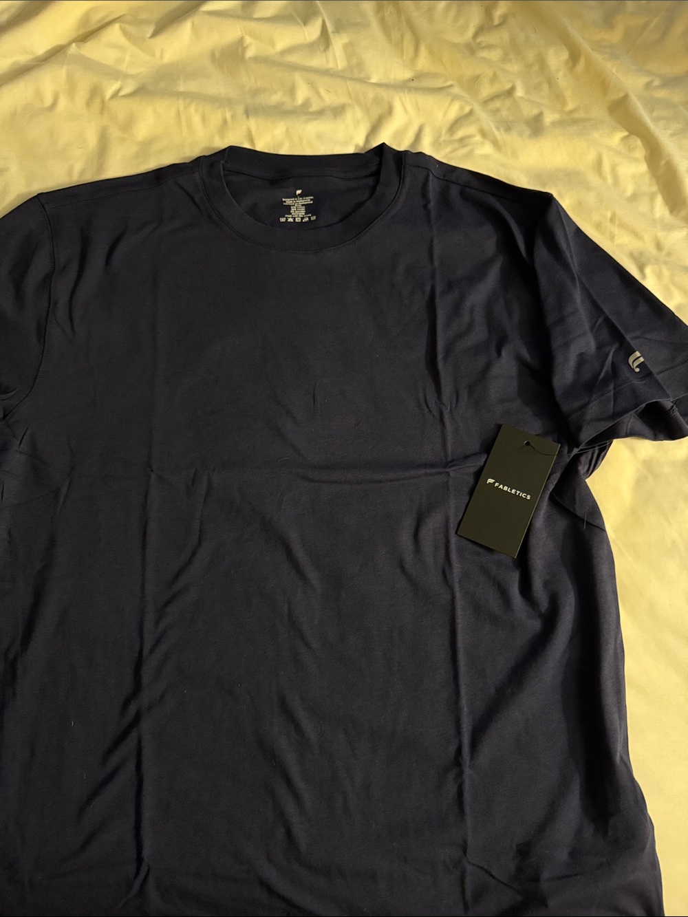 Fabletics Men's Navy Performance Crew Tee